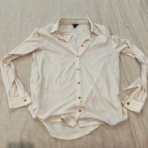 Ann Taylor mixed media blouse